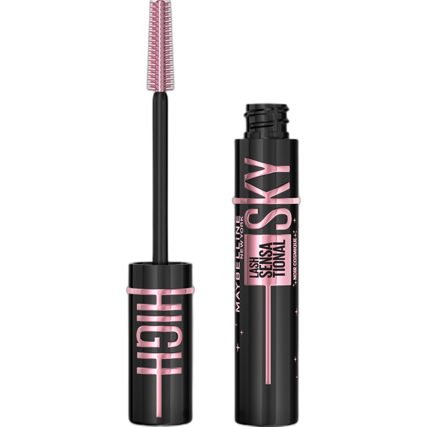 Maybelline Lash Sensational Sky High Washable Mascara Makeup, Volumizing, Lengthening, Defining, Curling, Multiplying, Buildable Formula, Cosmic Black, 1 Count