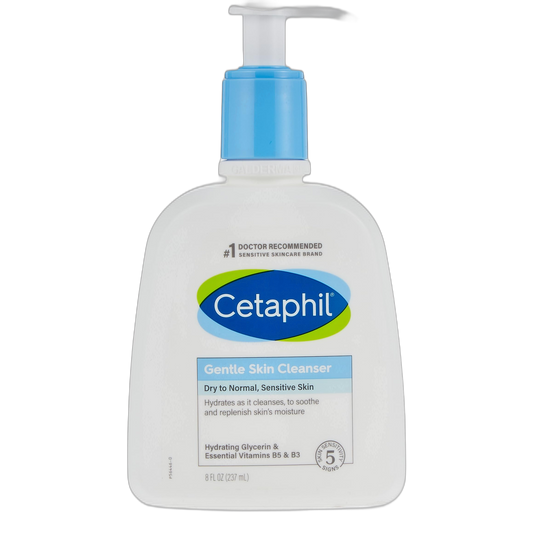 Cetaphil Gentle Skin Cleanser, Dry to Normal, Sensitive Skin, 8 Fl Oz (Pack of 1)