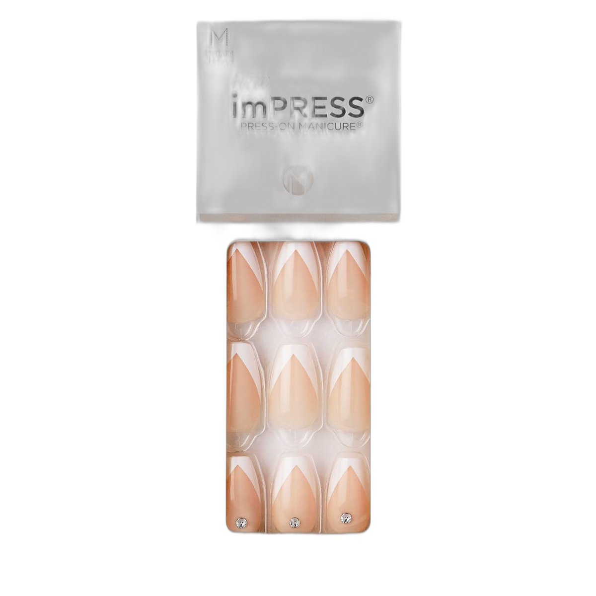 Kiss Impress Press-On-Manicure Kit 30 Count So French (Pack of 3)