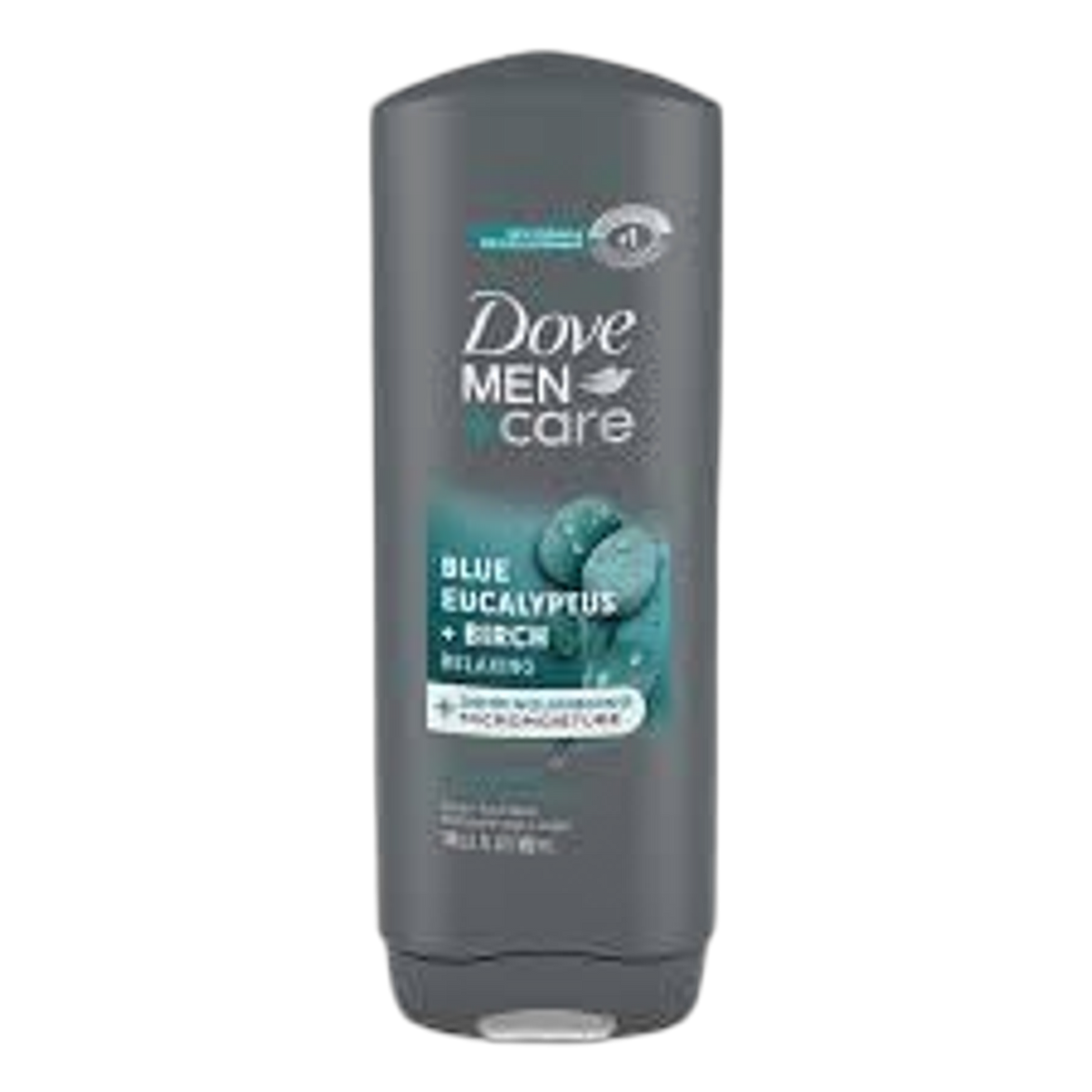 Dove Men + Care Blue Eucalyptus + Birch 24hr Nourishing Micromoisture Body + Face Wash 18 fl oz 532 mL