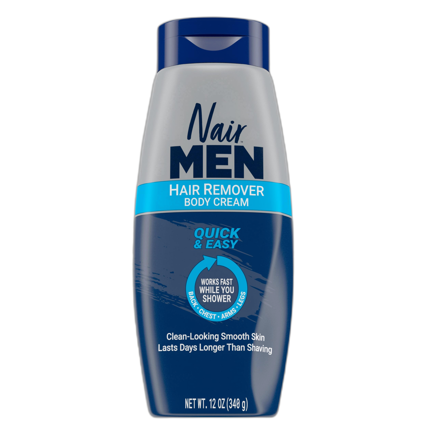Nair Men Body Cream Hair Remover, Body Hair Removal Cream, 12 oz