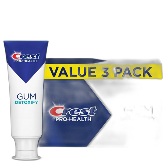 Crest Pro-Health Gum Detoxify Deep Clean Toothpaste, 4.8 oz Pack of 3 - Anticavity, Antibacterial Flouride Toothpaste, Clinically Proven, Gum and Enamel Protection, Plaque Control