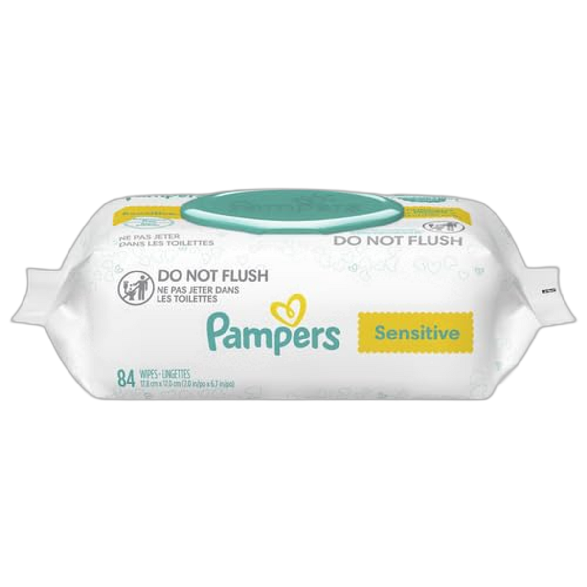 Pampers Baby Wipes Sensitive Perfume Free 1X Pop-Top Pack 84 Count