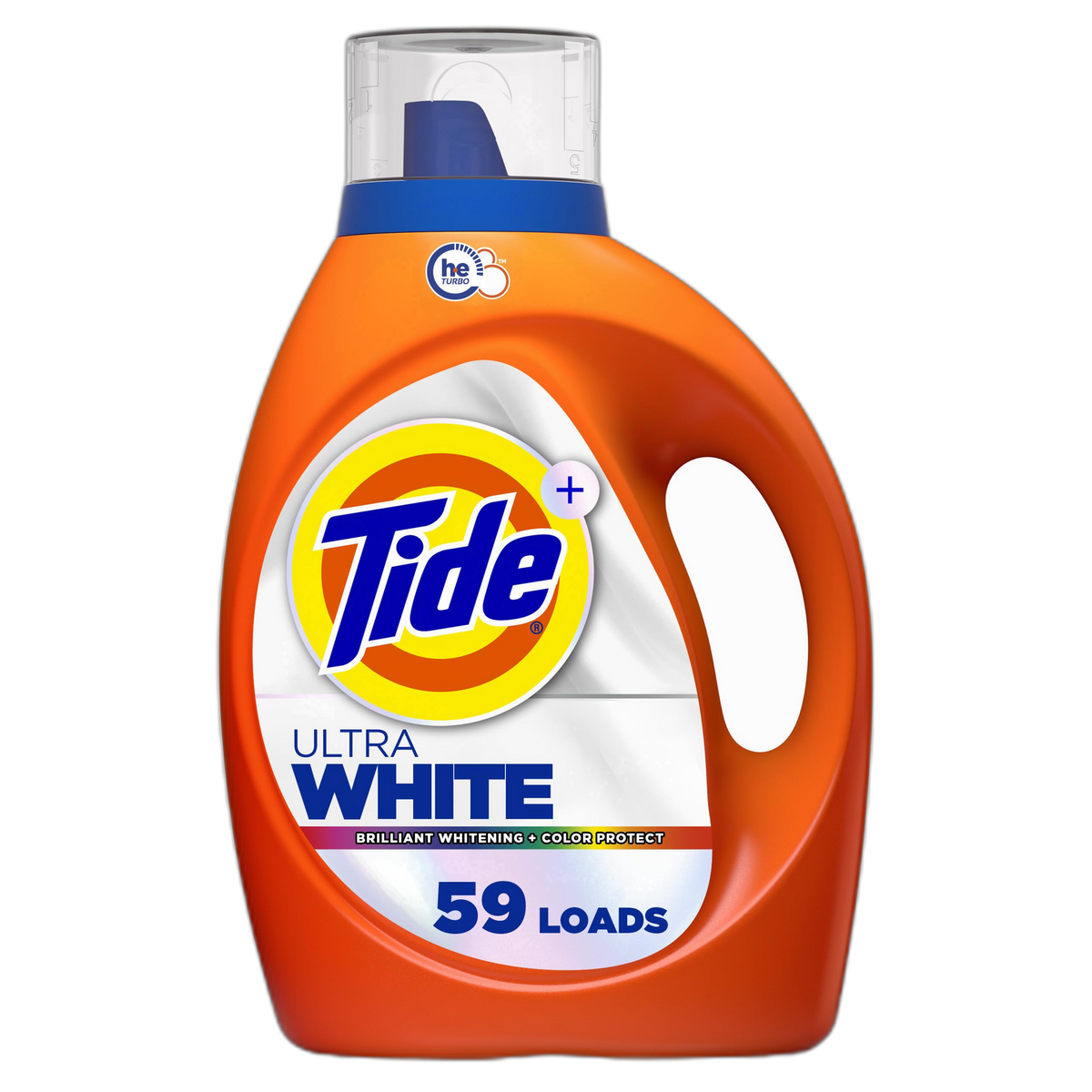 Tide Plus Ultra OXI White and Bright Liquid Laundry Detergent, 84 fl oz, 59 Loads, Advanced Stain Removal and Whitening Power