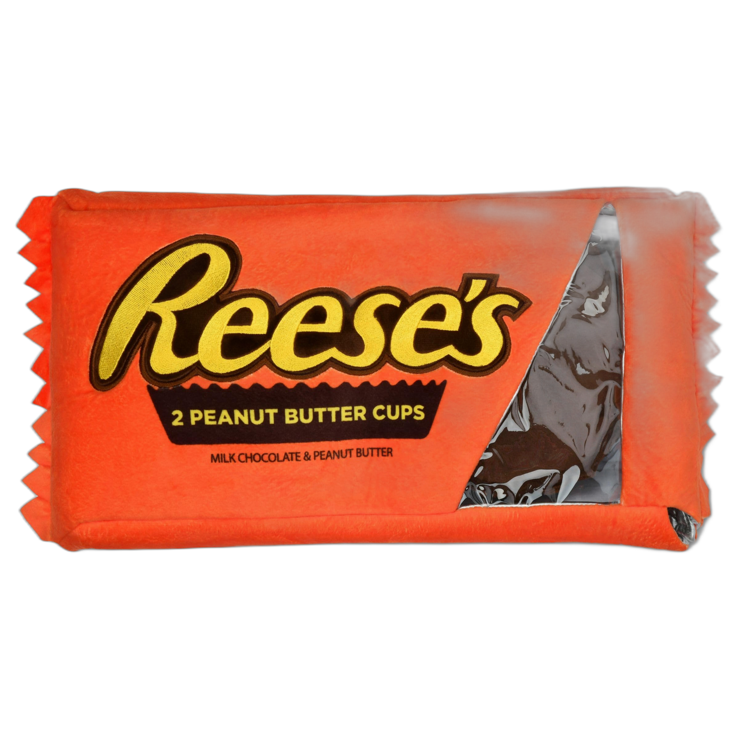 iscream Reese's Peanut Butter Cups Package 19" x 8.5" Pillow Set with Two Plushie Cups