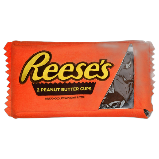 iscream Reese's Peanut Butter Cups Package 19" x 8.5" Pillow Set with Two Plushie Cups