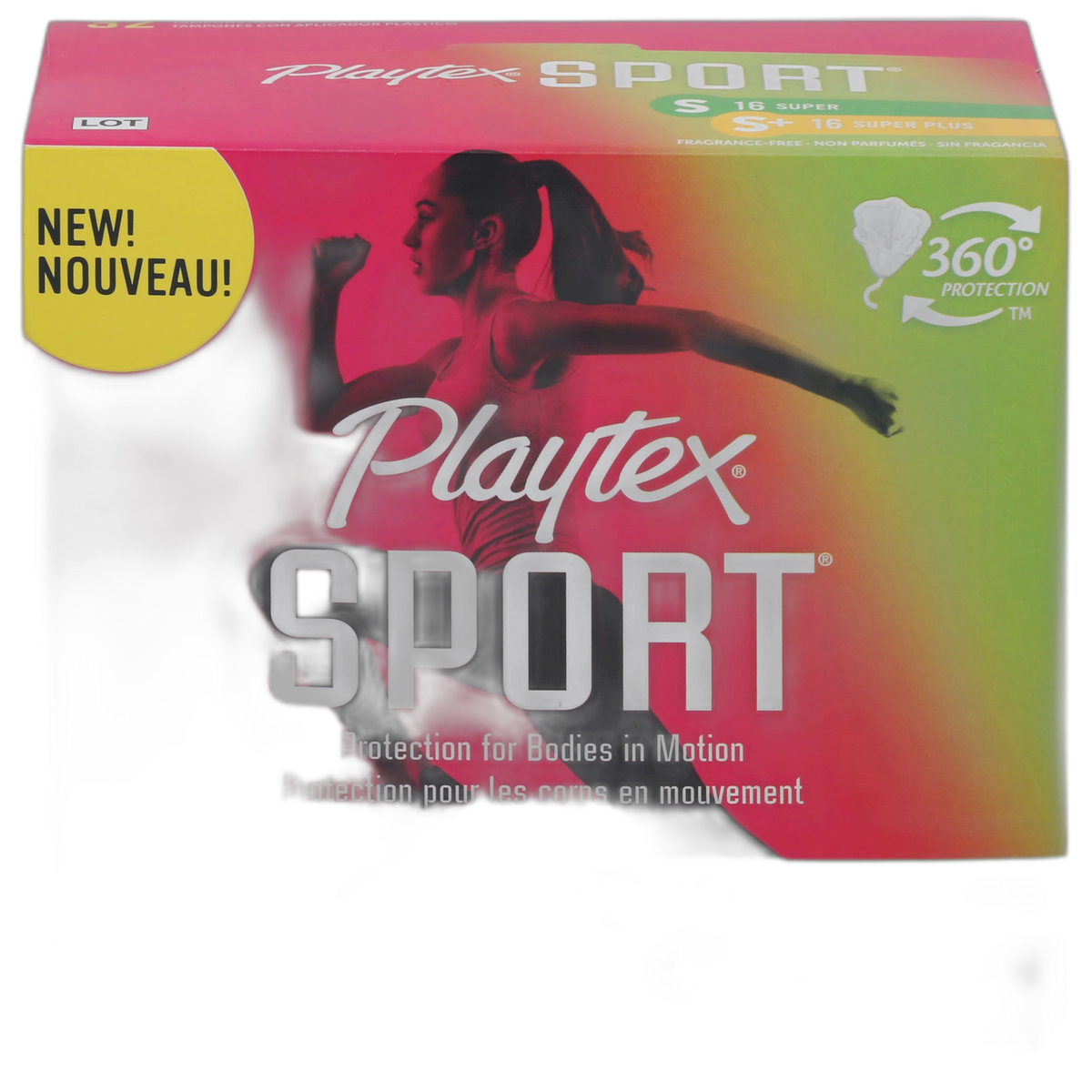 Playtex, Tampons Sport Super and Super Plus Multipack, 32 Count