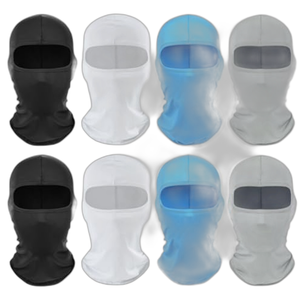 8 Pieces Balaclava Ski Mask for Women Men Head Mask Full Face Cover Mask Sun UV Protection Hood for Skiing Cycling