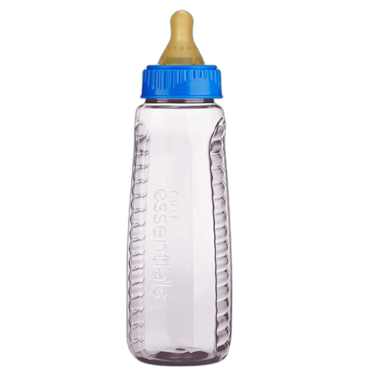 NUK - Gerber First Essentials Clearview Bottle in Assorted Colors with Latex Nipple, 9-Ounce
