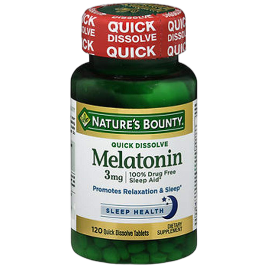 Nature's Brand Bounty Melatonin Quick Dissolve Tablets, 120 ct