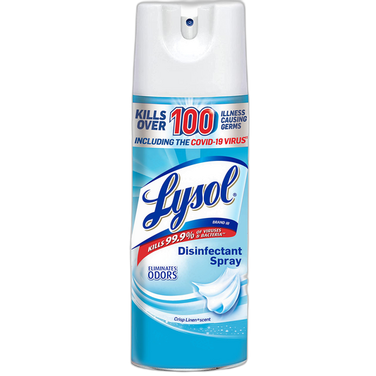 Lysol Sanitizing and Antibacterial Spray for Disinfecting & Deodorizing, Crisp Linen, 12.5 Fl Oz