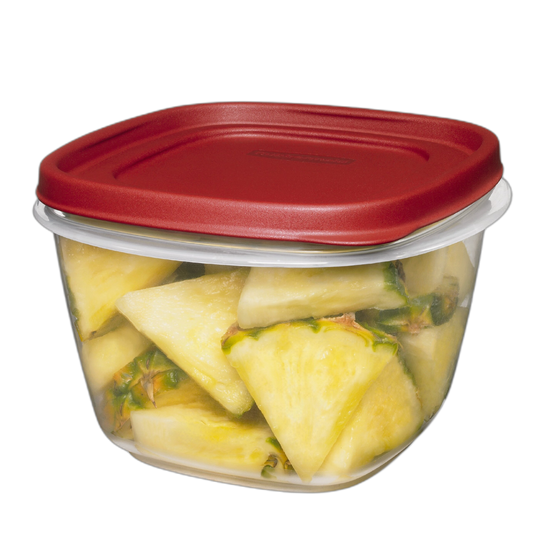 Rubbermaid Easy Find Lid 7-Cup Food Storage Container, Red