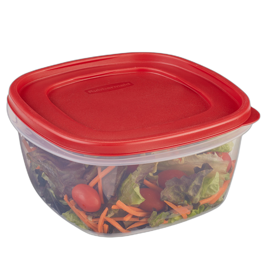 Rubbermaid Easy Find Lids Food Storage Container, 14 Cup, Racer Red