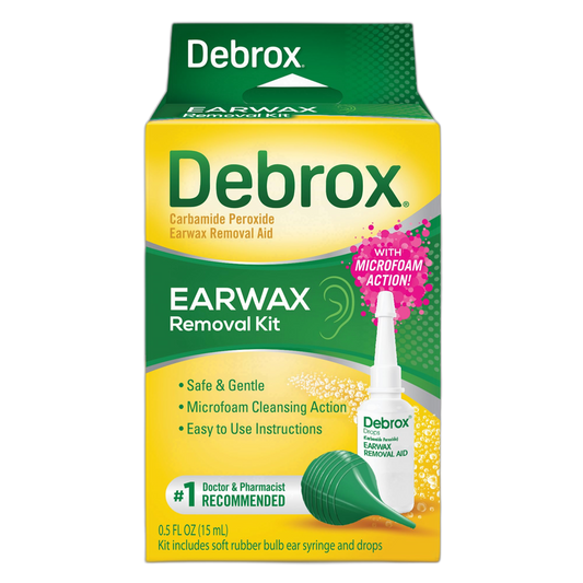 Debrox Ear Wax Removal Kit - Includes Bulb Syringe and 0.5 Fl Oz Removal Drops for Cleaning Ears