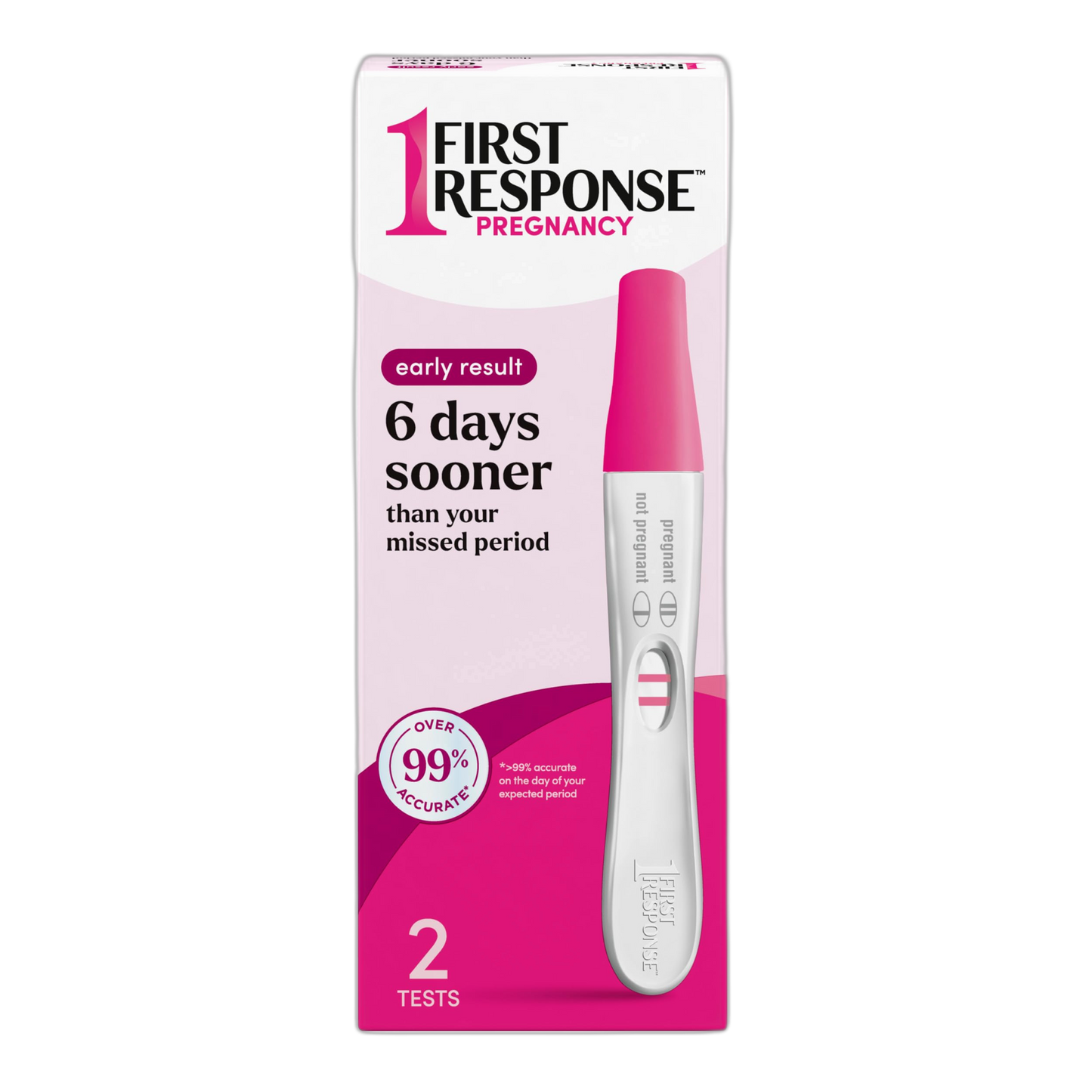 First Response Early Result Pregnancy Test, 2 Pack (Packaging & Test Design May Vary)