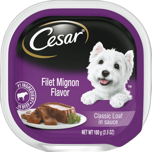 Cesar 10179854 Select Dog Food, Filet Mignon - Quantity 24
