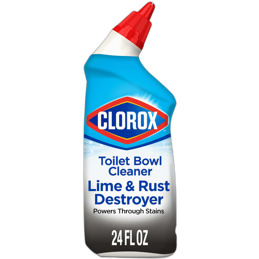 Clorox Toilet Bowl Cleaner Lime & Rust Destroyer 24 Ounces (Package May Vary)