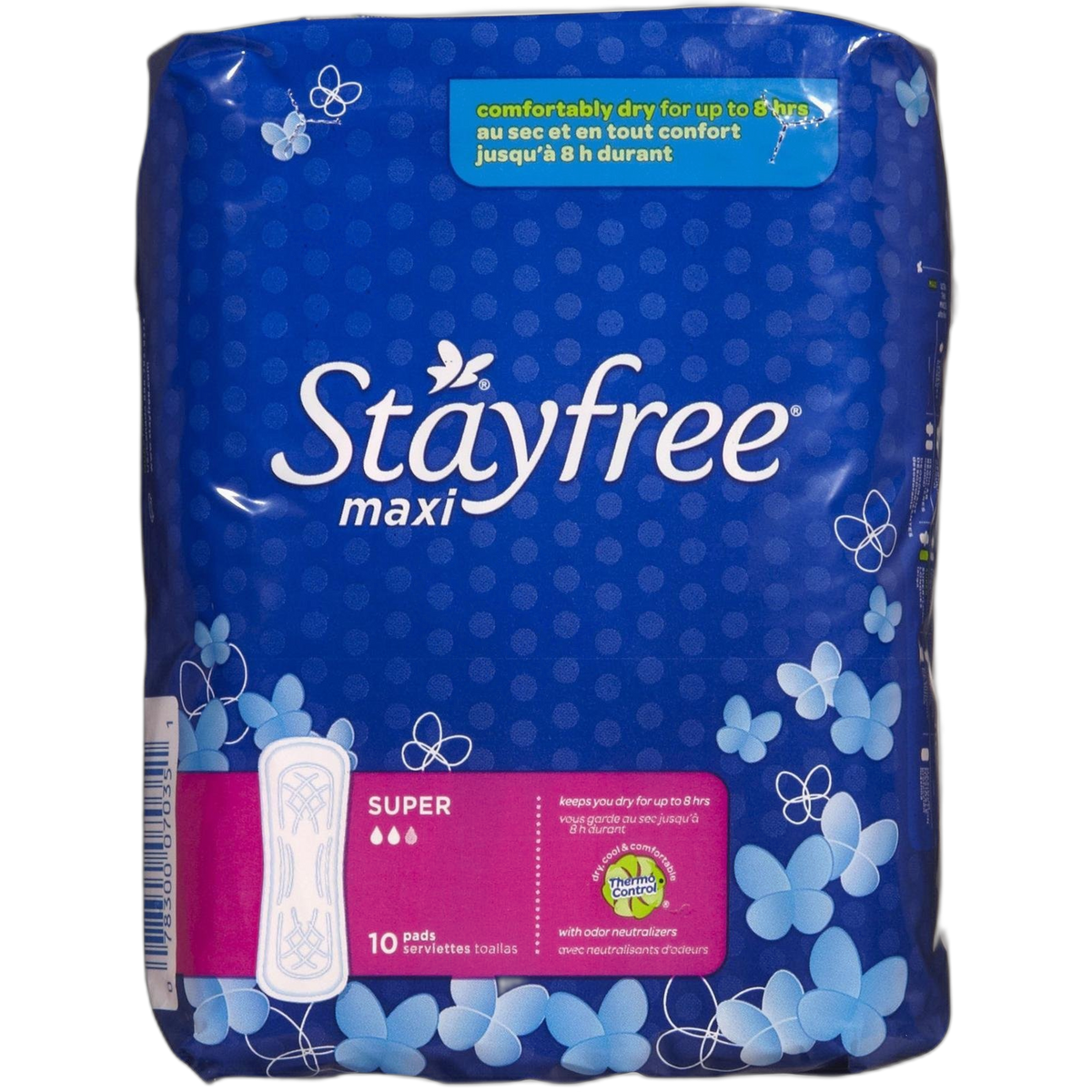 Stayfree Maxi Pads, Super - 10 ct