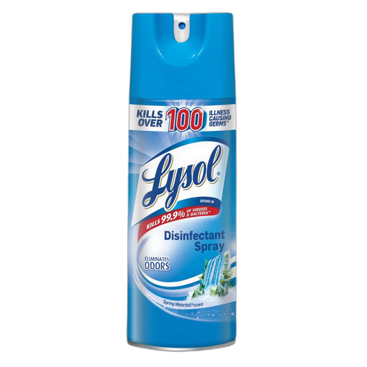 Lysol Disinfectant Spray, Spring Waterfall, 12.50-Ounce (Pack of 12)