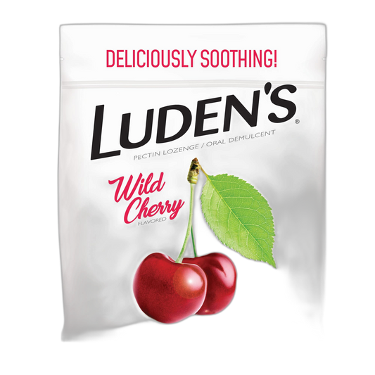 Ludens Deliciously Soothing Throat Drops, Wild Cherry Flavor, 90 Count