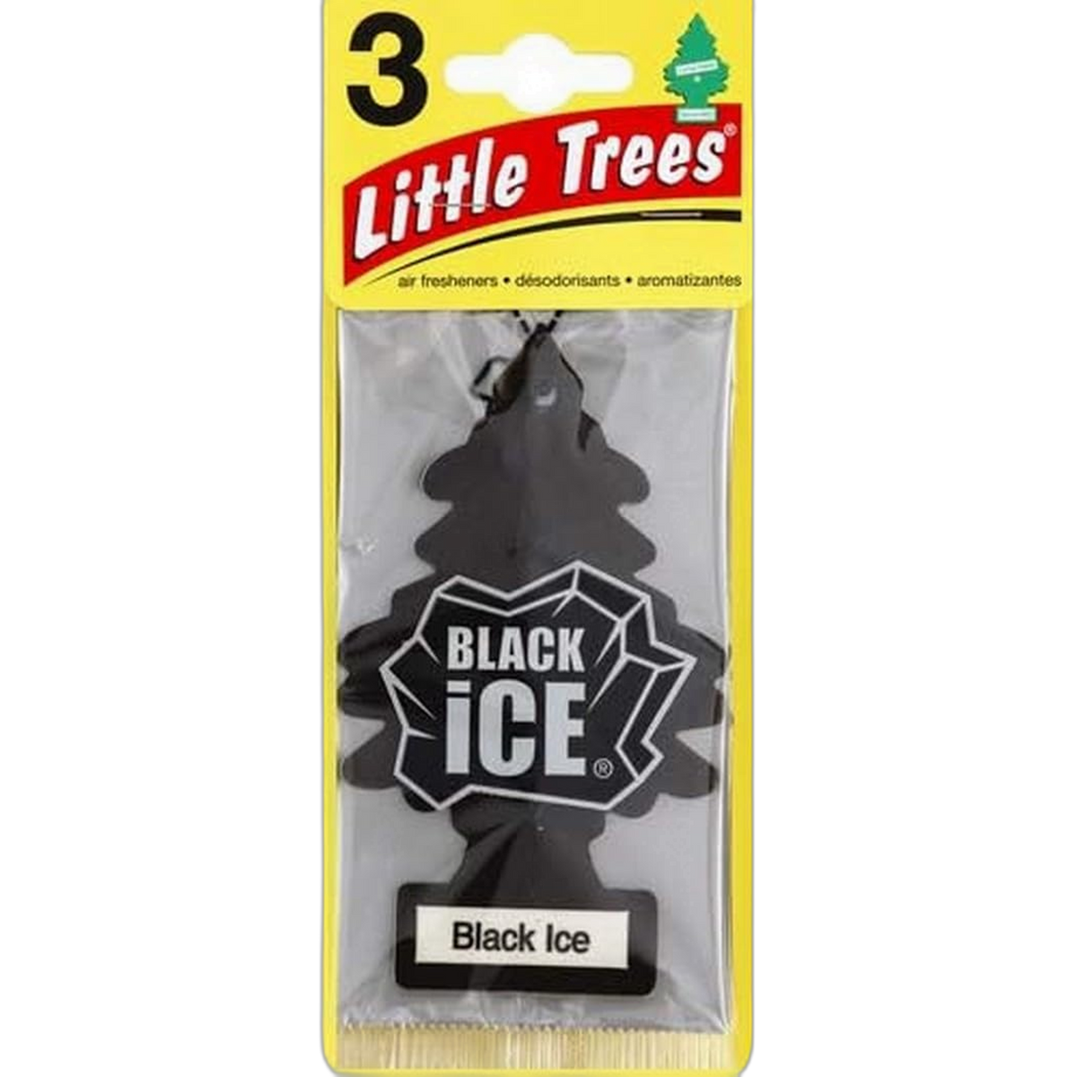 Little Trees - U3S-32055 , Air Freshner, Black Ice, 3 Count