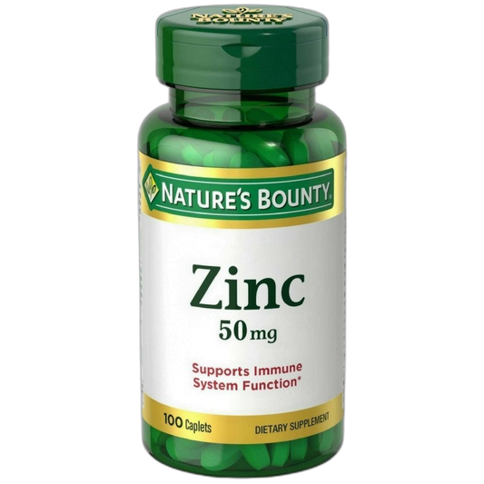 Nature's Bounty Zinc 50 mg Caplets 100 ea