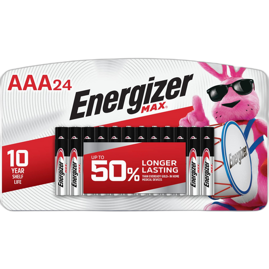Energizer MAX AAA Batteries (24 Pack), Triple A Alkaline Batteries