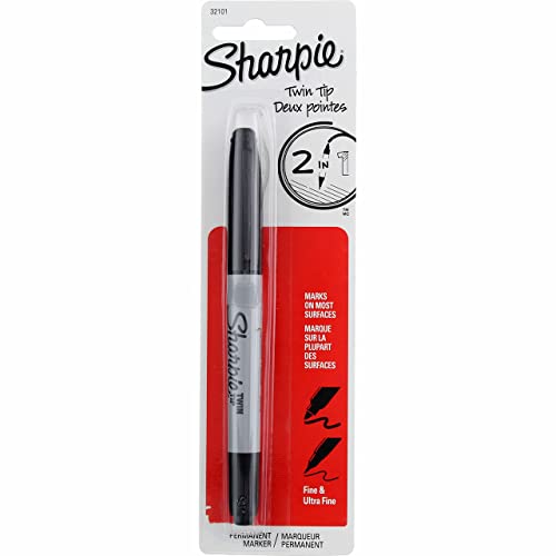 Sharpie Fine Mark Twin Tip Black product image 1