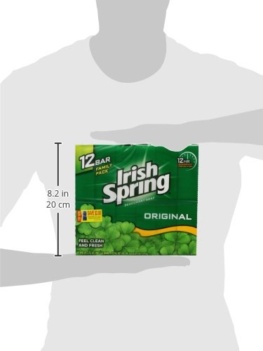 Irish Spring Original Deodorant Bar Soap, 12 Count
