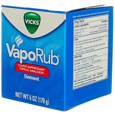 Vicks VapoRub Ointment 6 oz (Pack of 6)