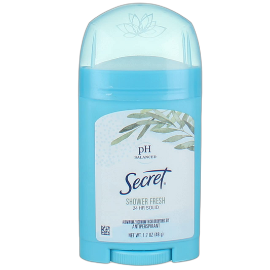 Secret Anti-Perspirant Deodorant Solid Shower Fresh 1.70 oz (Pack of 2)
