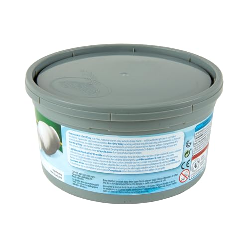 Crayola Air Dry Clay 2.5 Lb Bucket, White