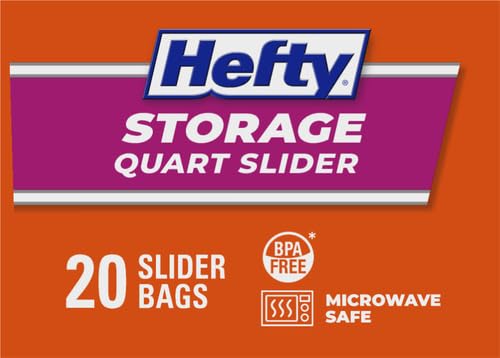 Hefty Slider Storage Bags (Quart, 20 Count)
