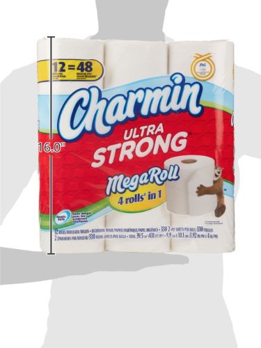 Charmin Ultra Strong Mega Roll Toilet Paper, 12 Count