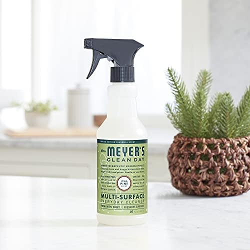 Mrs. MEYER'S CLEAN DAY Multi-Purpose Cleaner Spray Iowa Pine, 16 Fl Oz (Pack of 6)