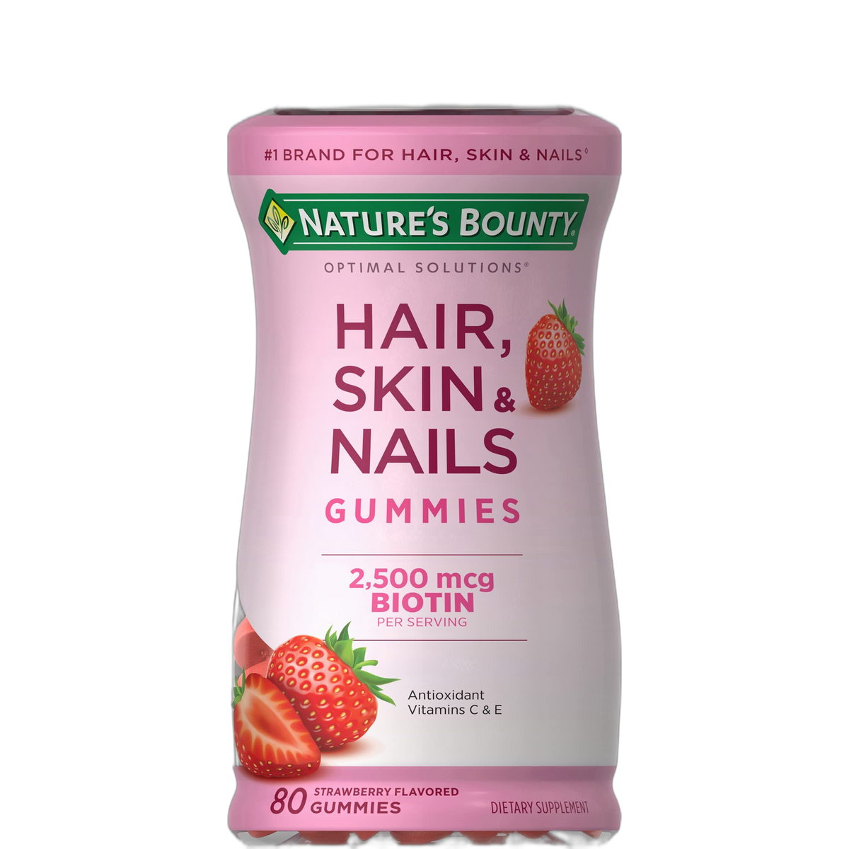 Nature's Bounty Optimal Solutions Gummies, Strawberry, 80 Count