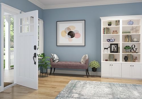 Schlage Encode Smart Wi-Fi Deadbolt with Camelot Trim in Matte Black, Lock Only