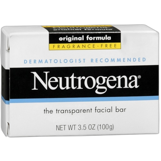 Neutrogena The Transparent Facial Bar Original Formula, Fragrance Free 3.50 oz (Pack of 5)
