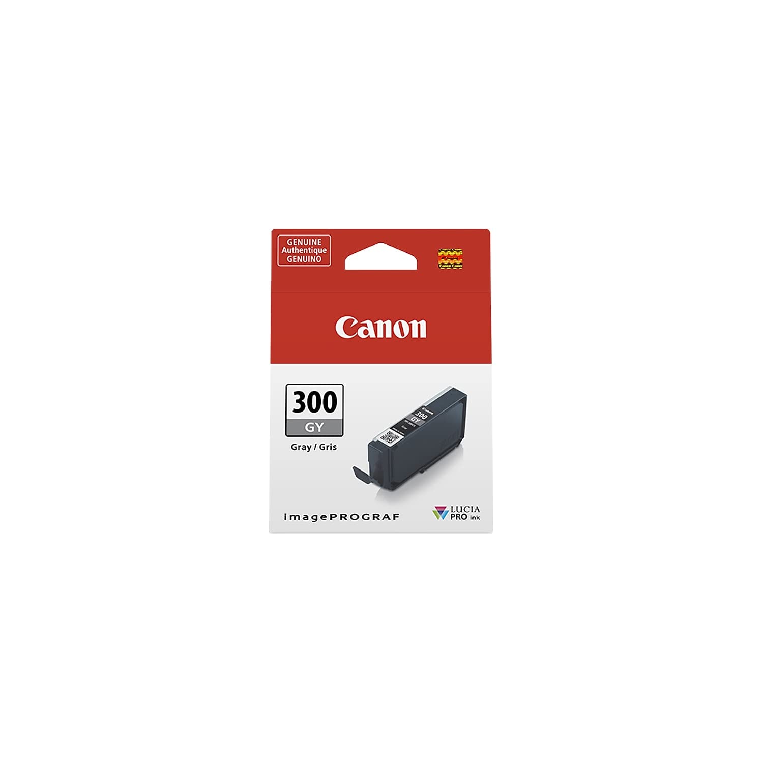 Canon PFI-300 Lucia PRO Ink, Gray, Compatible to imagePROGRAF PRO-300 Printer, Standard (4200C002)