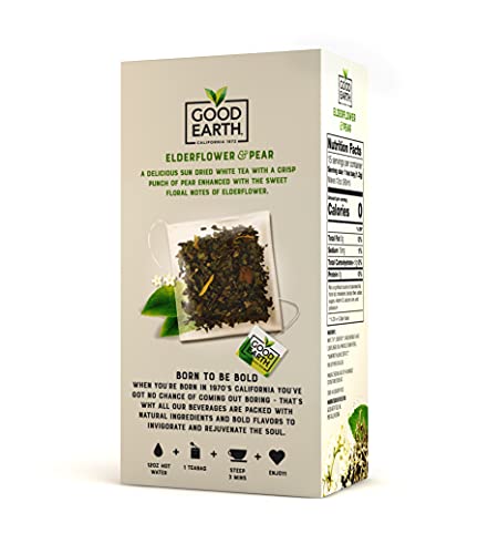 Good Earth Sensorials Elderflower & Pear White Tea 15 ct Box