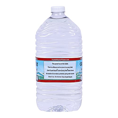 Crystal Geyser Natural Alpine Spring Water, Drinking Water Bottled at the Source, 6 Gallons