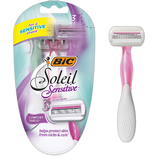 BIC Soleil Glow Razors, 3 Count