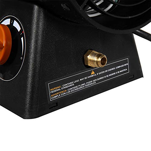 Remington 60,000 BTU Portable LP Propane Space Heater | For Garages, Barns and Workshops up to 1500 Sq feet (REM-60V-GFA-O)