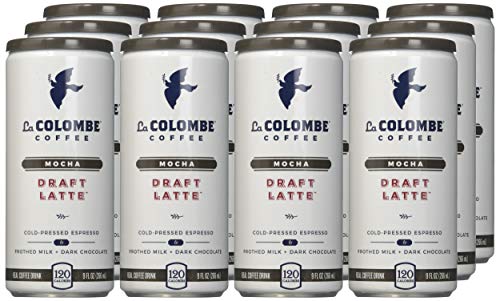 La Colombe Mocha Draft Cold Brew Latte, 9 Fl Oz (Pack of 12)