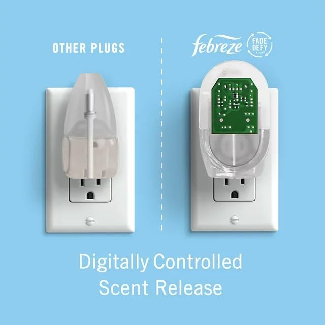 Febreze Plug Air Freshener Refills, Limited Edition Fresh-Baked Vanilla Scent, (2 Count, 1.75 Oz)