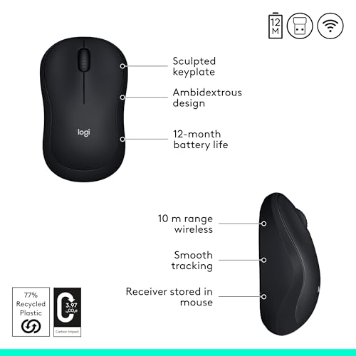Logitech Silent Bluetooth Mouse, Wireless, Compact, Portable, Smooth Tracking