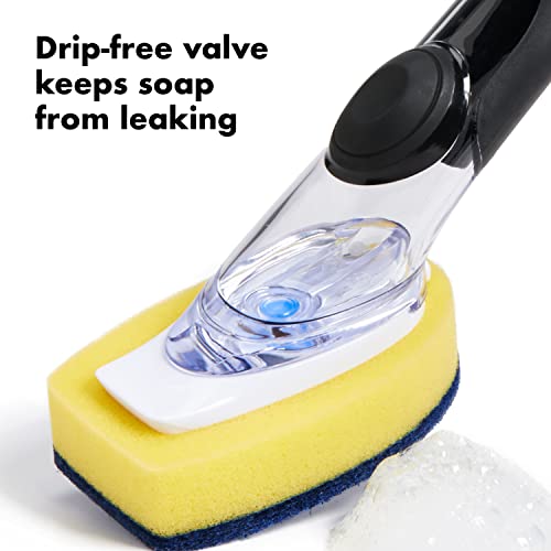 OXO Good Grips Soap Dispensing Durable Dish Scrub