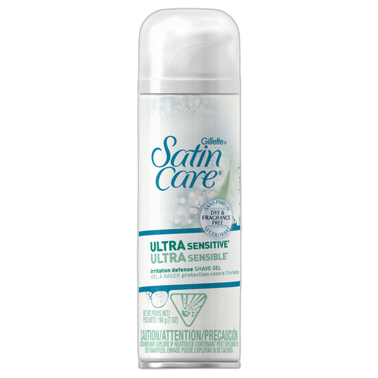 Gillette Satin Care Ultra Sensitive Women's Shave Gel - 7 oz