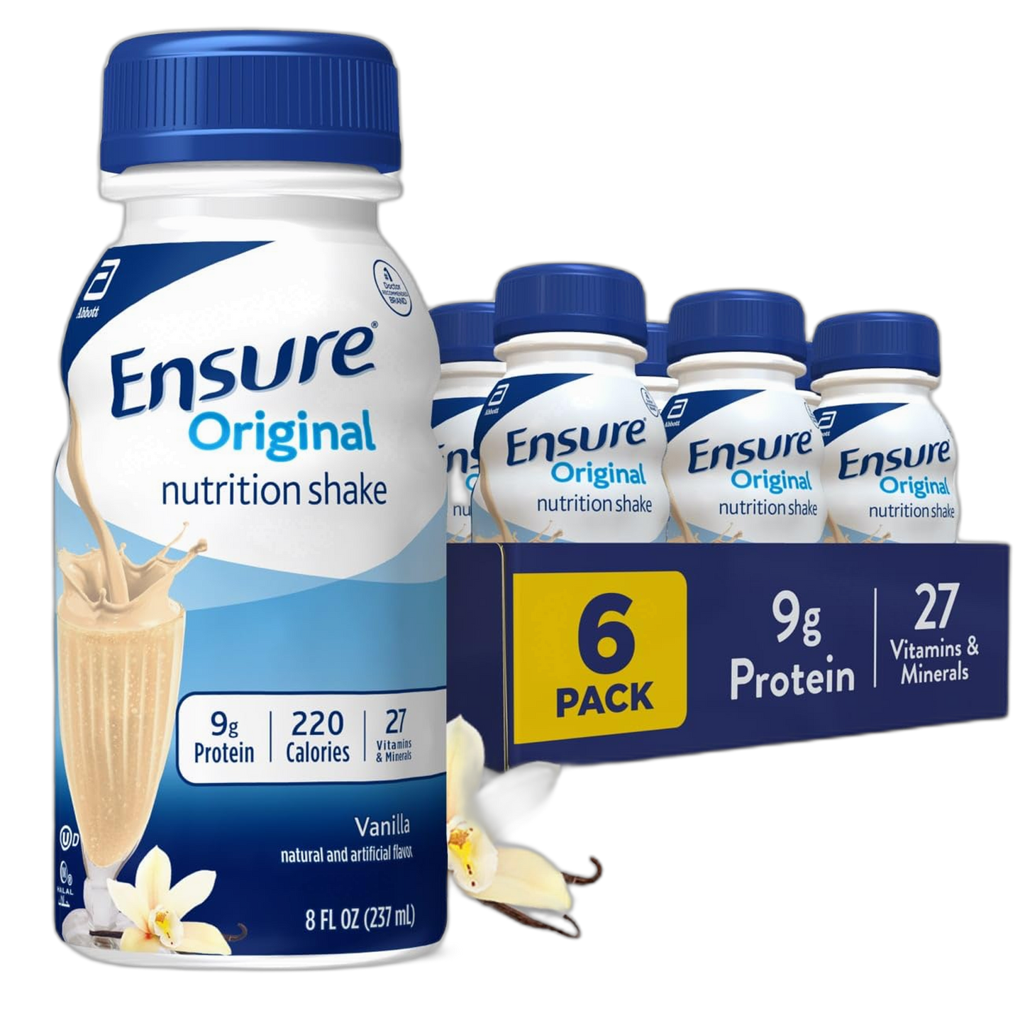 Ensure Original Vanilla Nutrition Shake | Meal Replacement Shake | 6 Pack