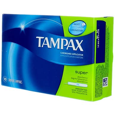 Tampax Flushable Super Tampons - 10 ct, Pack of 3